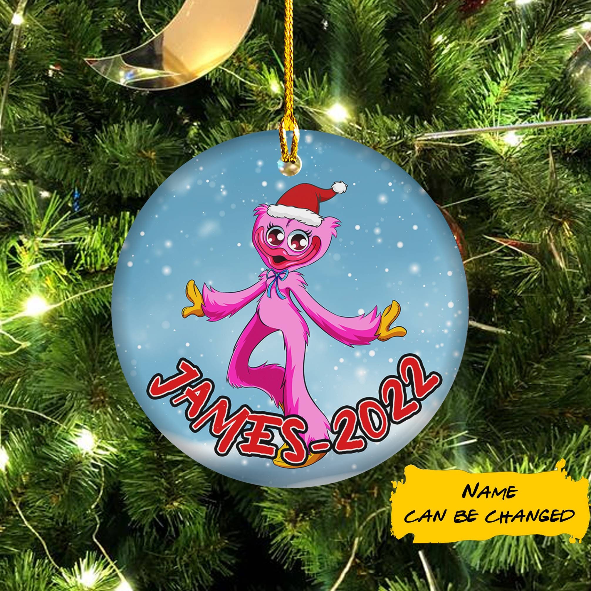 Poppy Playtime Kissy Missy Christmas Ornament