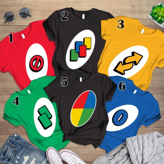 Uno Card Costume Shirt Group Halloween Costume Shirt Etsy