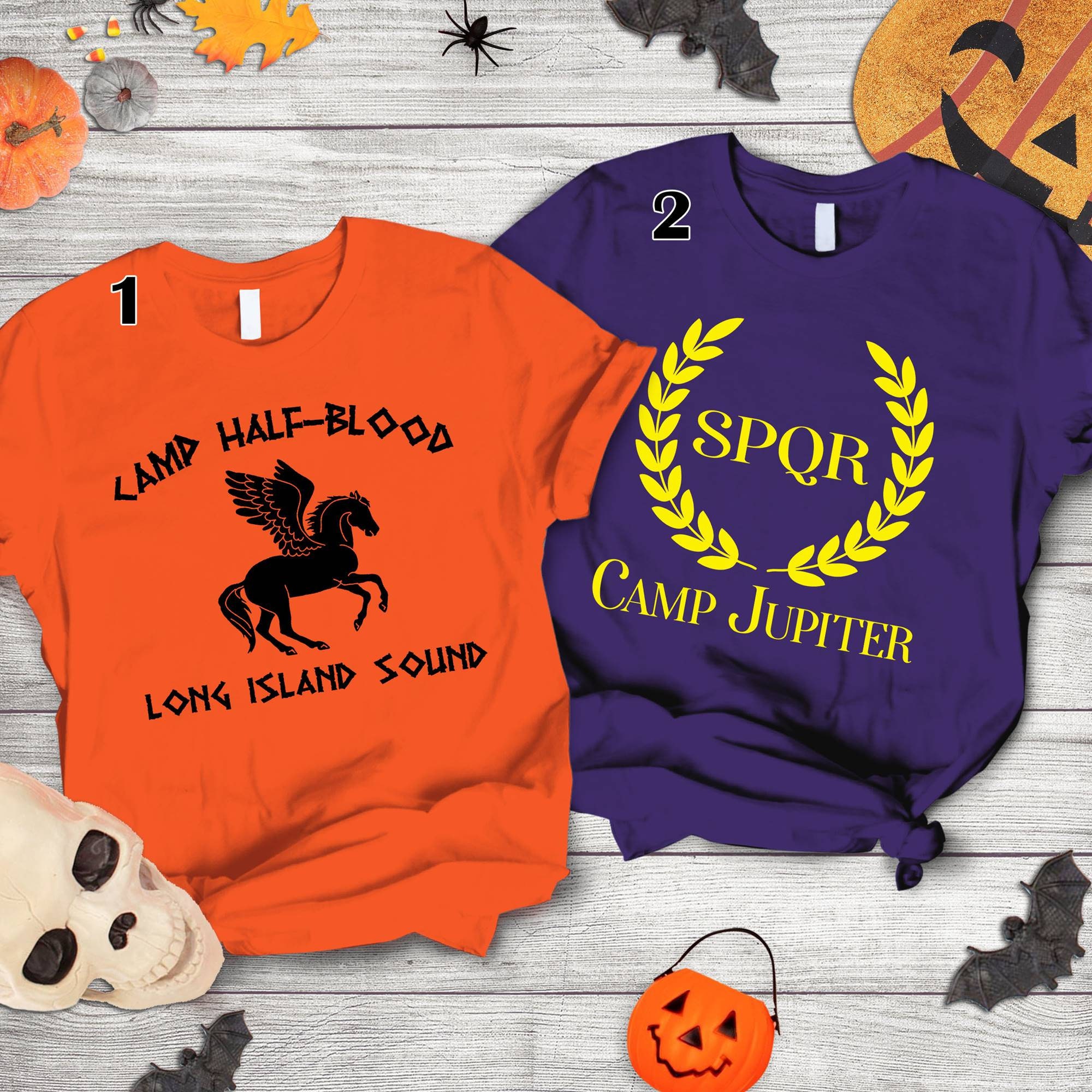 Orange Camp Half-Blood Shirt, Olympian Training Camp Game Shirt, Halloween  Magical Gift, Cute Goth, Matching Family, Spooky Adult Oracle costume (S)