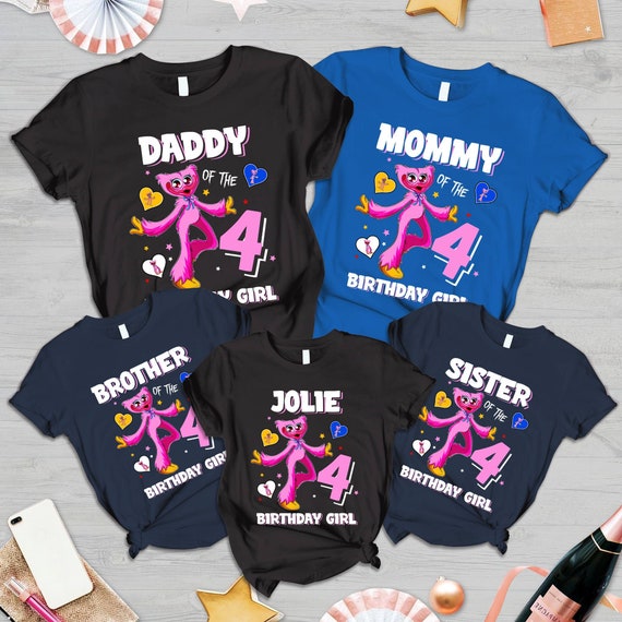 Poppy mommy long legs Birthday Family Trip Vacation T-Shirt