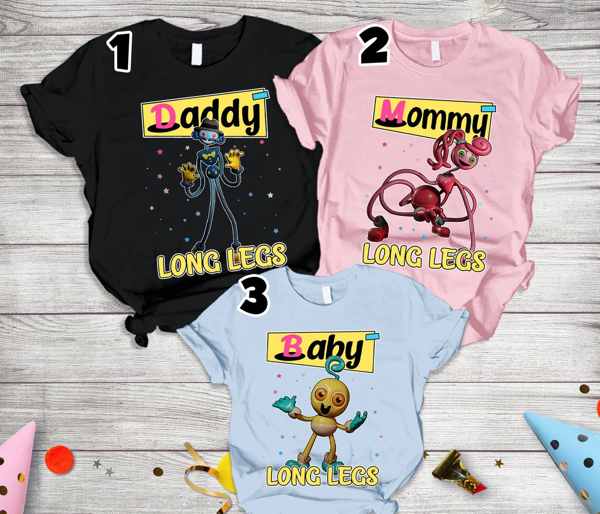 Poppy mommy long legs Birthday Family Trip Vacation T-Shirt, long legs  family 