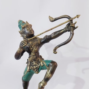 Arjuna Statue , Arjuna Bronze , Statue Bronze Sculpture Of Arjuna , Epic Mahabharata ,  Collectible Gift , Birthday Gift
