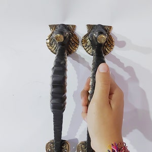 Sea Horse Door Handle, Sea Horse Handle Door ,  2 Pcs of Handle Door , Bronze Handle , For Door , Sea Horse Bronze , Gift Birthday