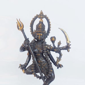 Mahakali 16.5 Inch , Hindu God , Kali Statue, Goddess Kali Statue, Parvati, Durga , Hindu goddess statue, Bronze Sculptu