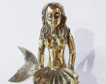 Candle Holder Of Mermaid , Bronze Mermaid Sculpture , Mermaid Figurine , home Decor , Birthday Gift