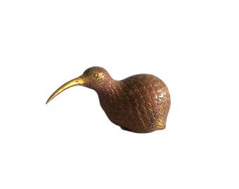 Bronze Kiwi Bird Sculpture , Animal Figurine , Bronze Kiwi Statue , Birth day Gift , Decoration , Gift