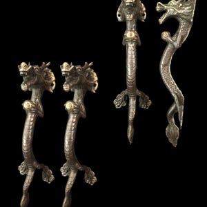 Dragon Door Handle ,Home Decor ,  2 Pcs Door Handle,  Bronze Handle , For Door , For House , Birthday gift