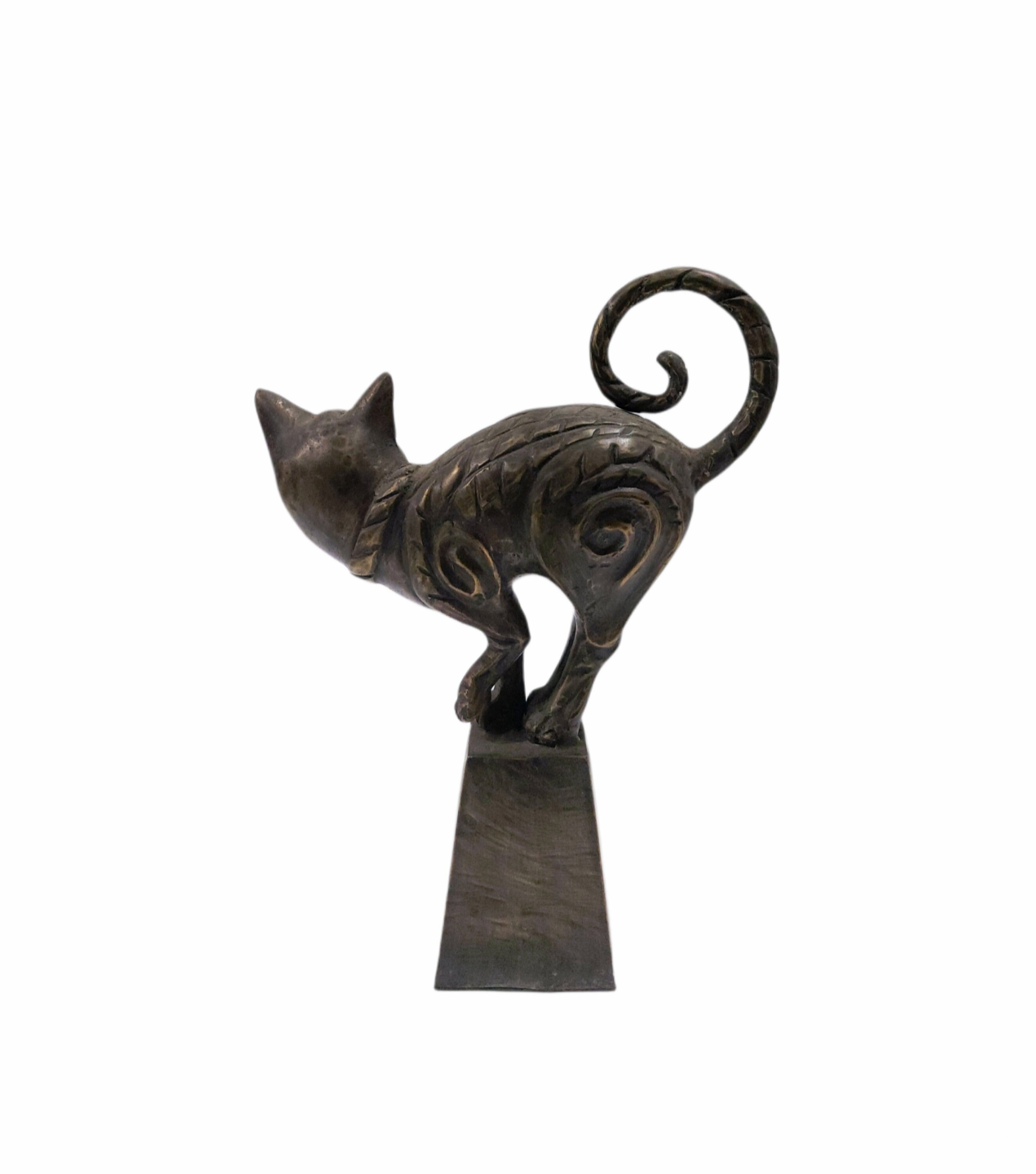 Figurines Cat Figurine Birthday Gift Cute Cat Sculpture Unique Cat