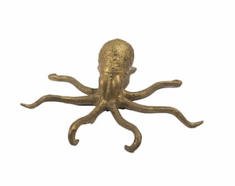 Miniatuur The Legend Kraken, miniatuur Kraken-sculptuur, Kraken-beeldje, bronzen octopussculptuur, dierfiguur, verjaardagscadeau.