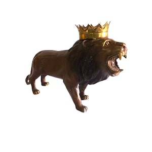 Simba , Bronze Lion King Sculpture , Lion statue , animal figure, Bear , wild animal, home decor, birthday gift , Gift For Boy Friend