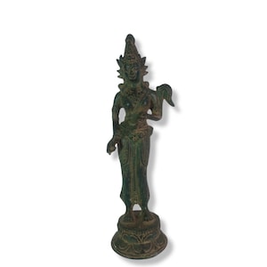 Sri Goddess , Sri Goddess Sculpture , Goddess Figurine ,  bronze sculpture,  home decor, birthday gift.