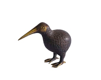 Bronze Kiwi Bird Sculpture , Animal Figurine , Bronze Kiwi Statue , Birth day Gift , Decoration , Gift