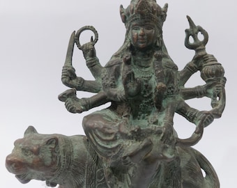 21インチのシヴァ神のアンティーク彫刻、シヴァ神のブロンズ彫刻