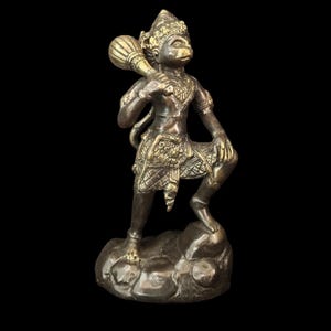 21cm Hanuman Statue , Lord Hanuman , Hanuman Bronze , Bronze Statue , Bronze Sculpture , Home Decor , Birthday Gift , Hanuman Sculpture