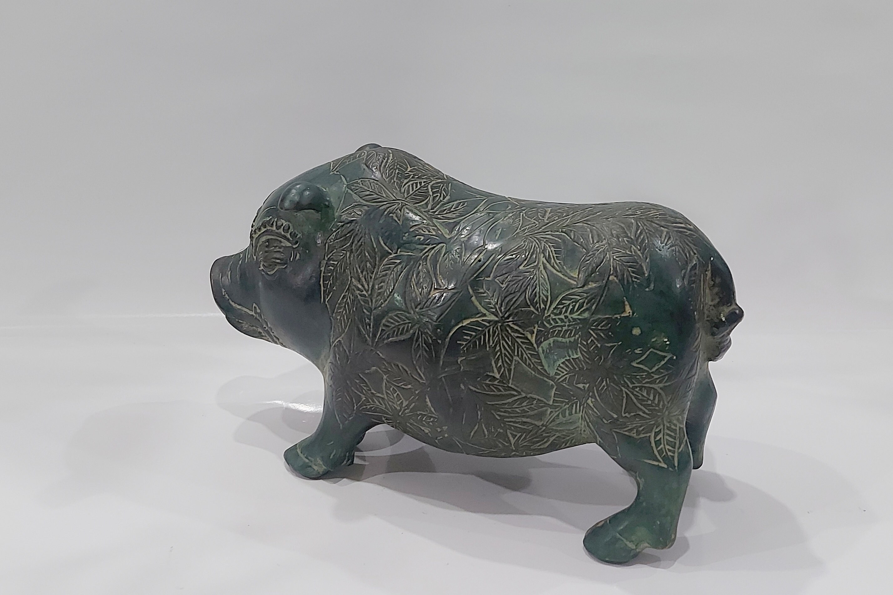 Pig Bronze Statue Pig Sculpture Antique Pig Statue home Etsy