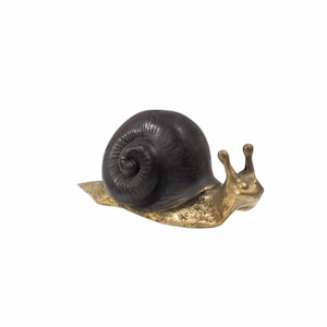 Cute Bronze Snail , Snail Sculpture, Snail Statue , home Decor , Birthday Gift