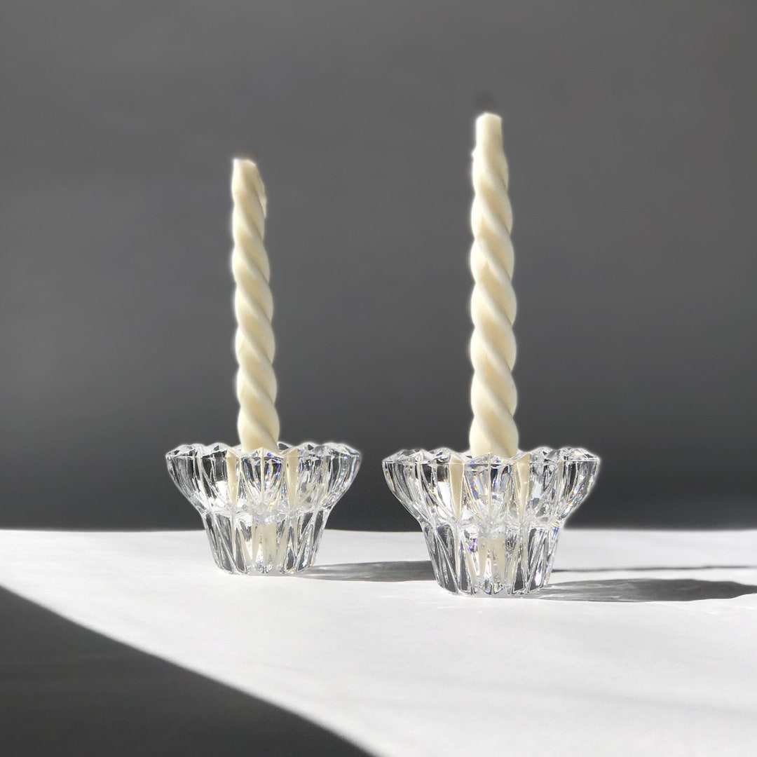 Vintage Crystal Candle Holders, Made in Japan Etsy Australia