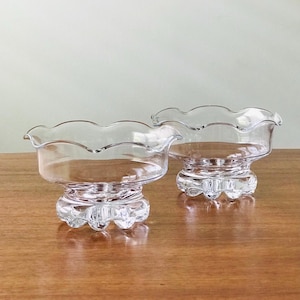 2x verres à cocktail à lèvres Ripple avec base pétale