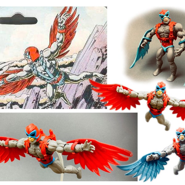 STRATOS Wings blue/red Masters of the Universe MOTU