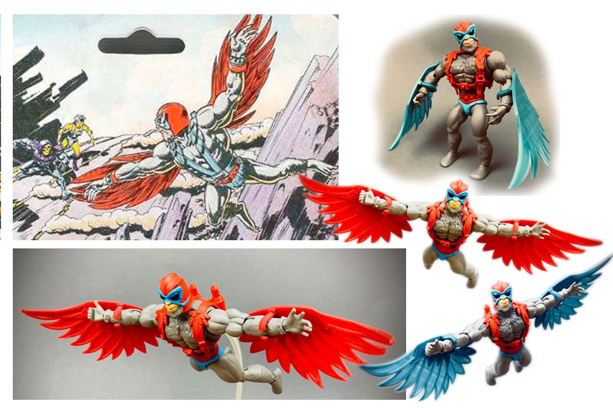 STRATOS Wings blue/red Masters of the Universe MOTU