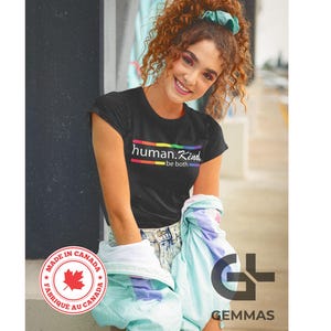 Human, Kind, Be Both || LGBT T-shirt || Pride T-shirt || Rainbow T-shirt || LGBT Gift Idea || Cute Pride T-Shirt