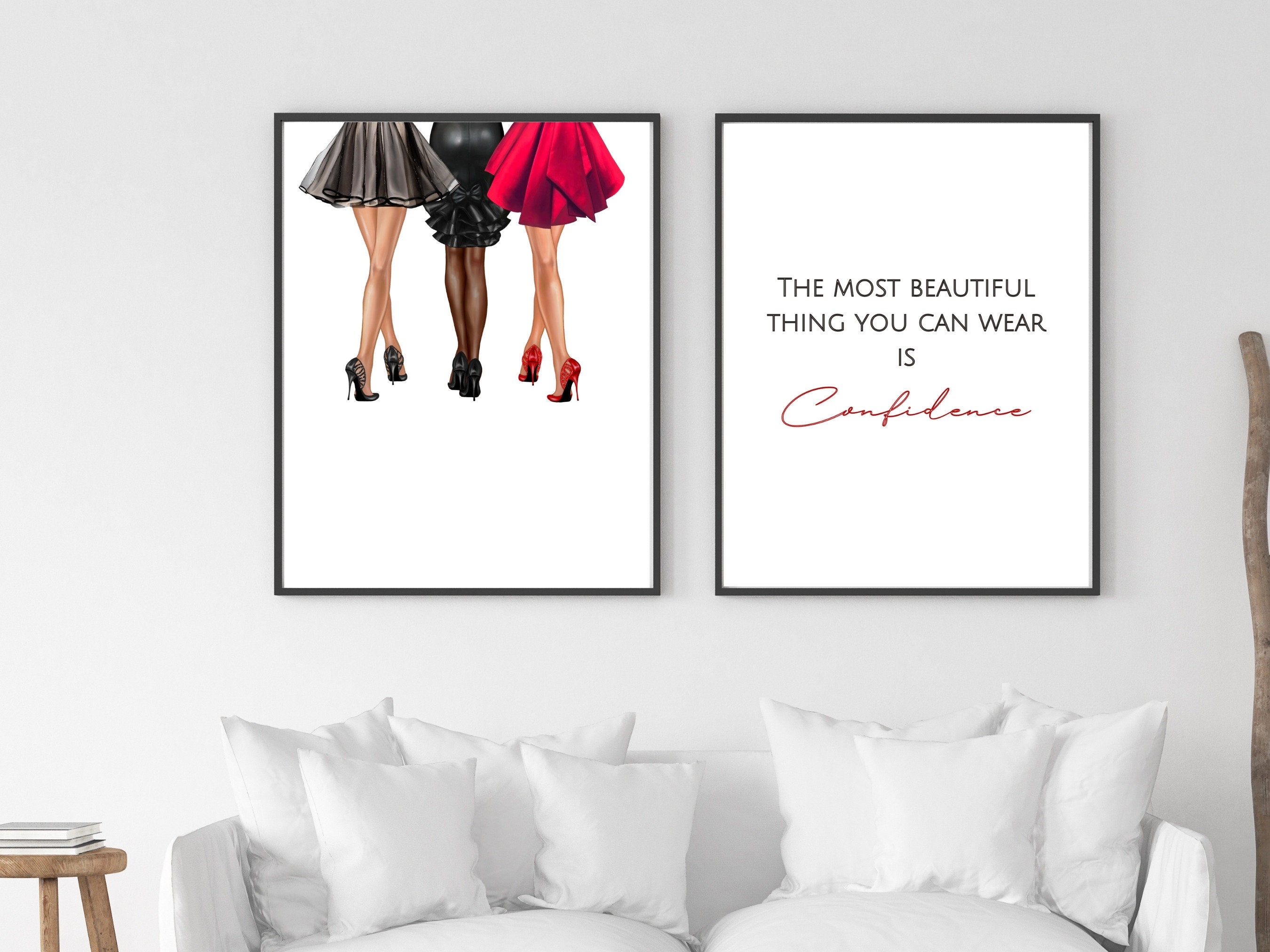 Fashion Poster Bedroom Wall Art Girls Room Wall Prints Etsy