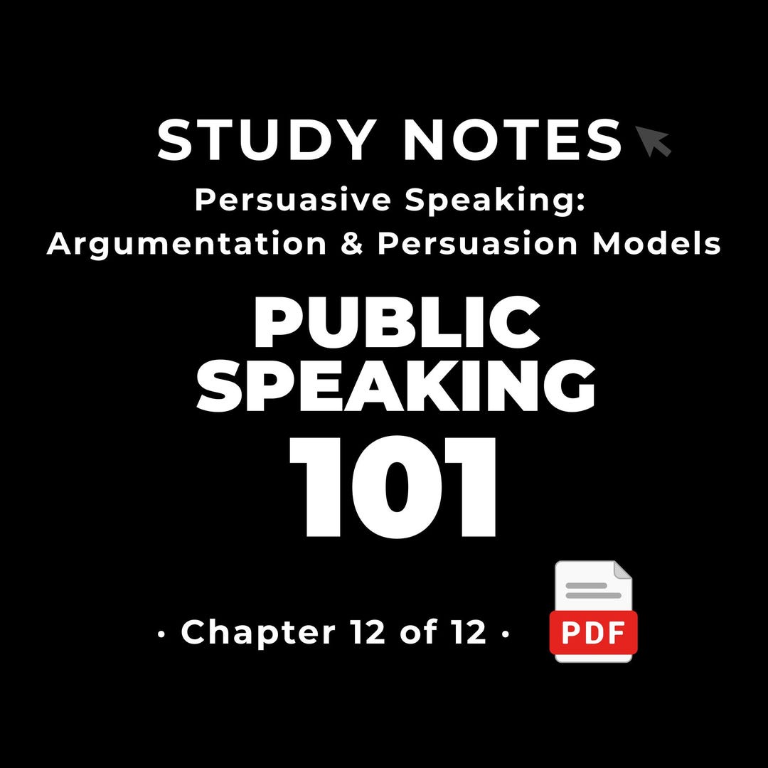 Public Speaking 101 — Persuasive Speaking: Argumentation & Persuasion ...