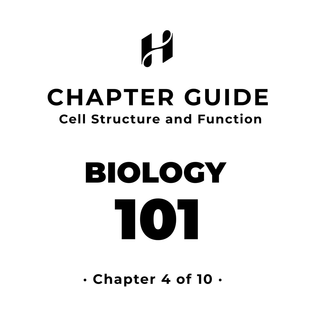 Biology 101 — Chapter 4 Summary: Cell Structure & Function • Study ...