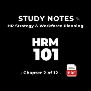HRM 101 — HR Strategy & Workforce Planning • Study Notes PDF • Cheat Sheet • #2