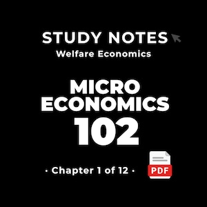 Microeconomics 102 — Welfare Economics • Study Notes PDF • Cheat Sheet • #1