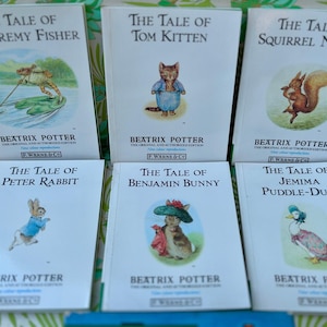 1990 Beatrix Potter Mini Book Set | BP Promotional Collection | Peter Rabbit Books | F. Warne & Co. | Vintage Paperback Gift Set