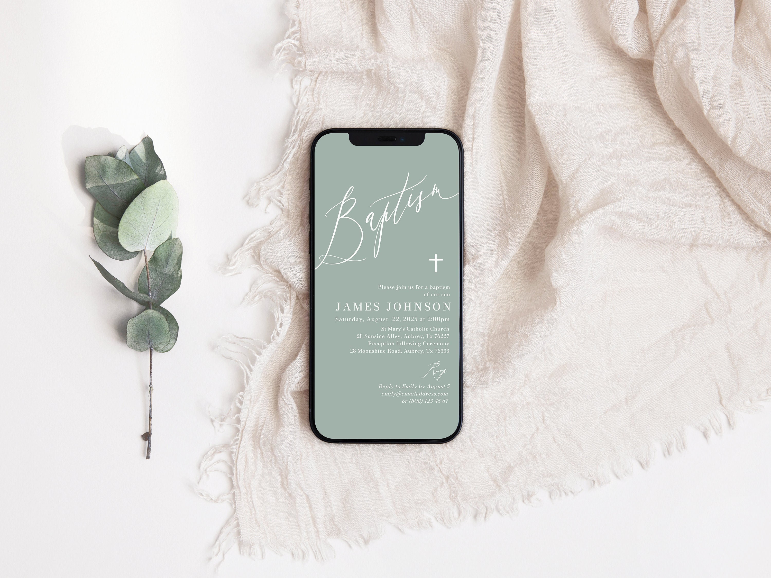 Baptism and Lunch Invitations Etsy