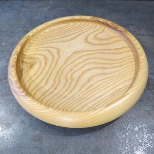 Fruit bowl bread bowl made of ash wood