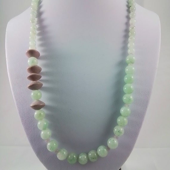 Vintage Karla Jordan Signed Jadeite Gemstones Bea… - image 2