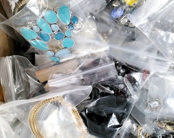 Vintage 2+ Pounds Wearable Costume Jewelry,  Free Shipping, Mystery Box,  Destash, Vintage to Modern, 4, 5, 10 Lbs, No Broken Pieces