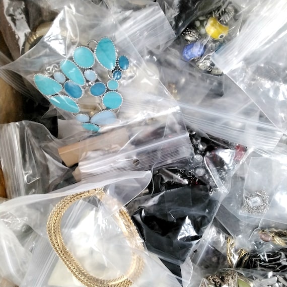 Vintage 2+ Pounds Wearable Costume Jewelry,  Free… - image 1