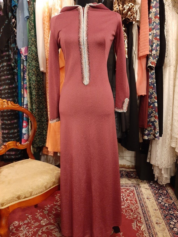 Hooded dress 1970's