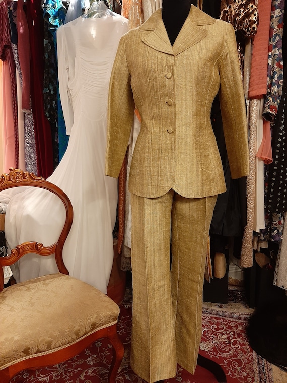 Gold melange two piece 1970's