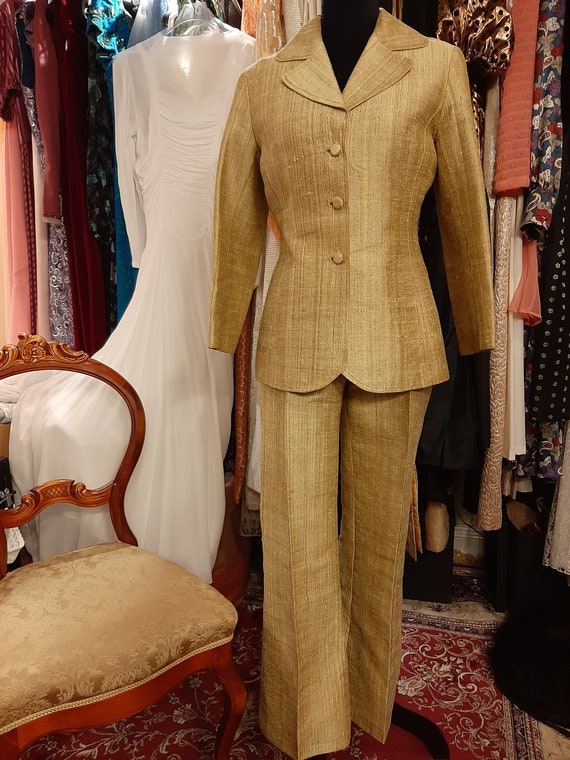 Gold melange two piece 1970's