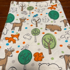 Double Sided Flannel Blanket Woodland Friends - Little Boy