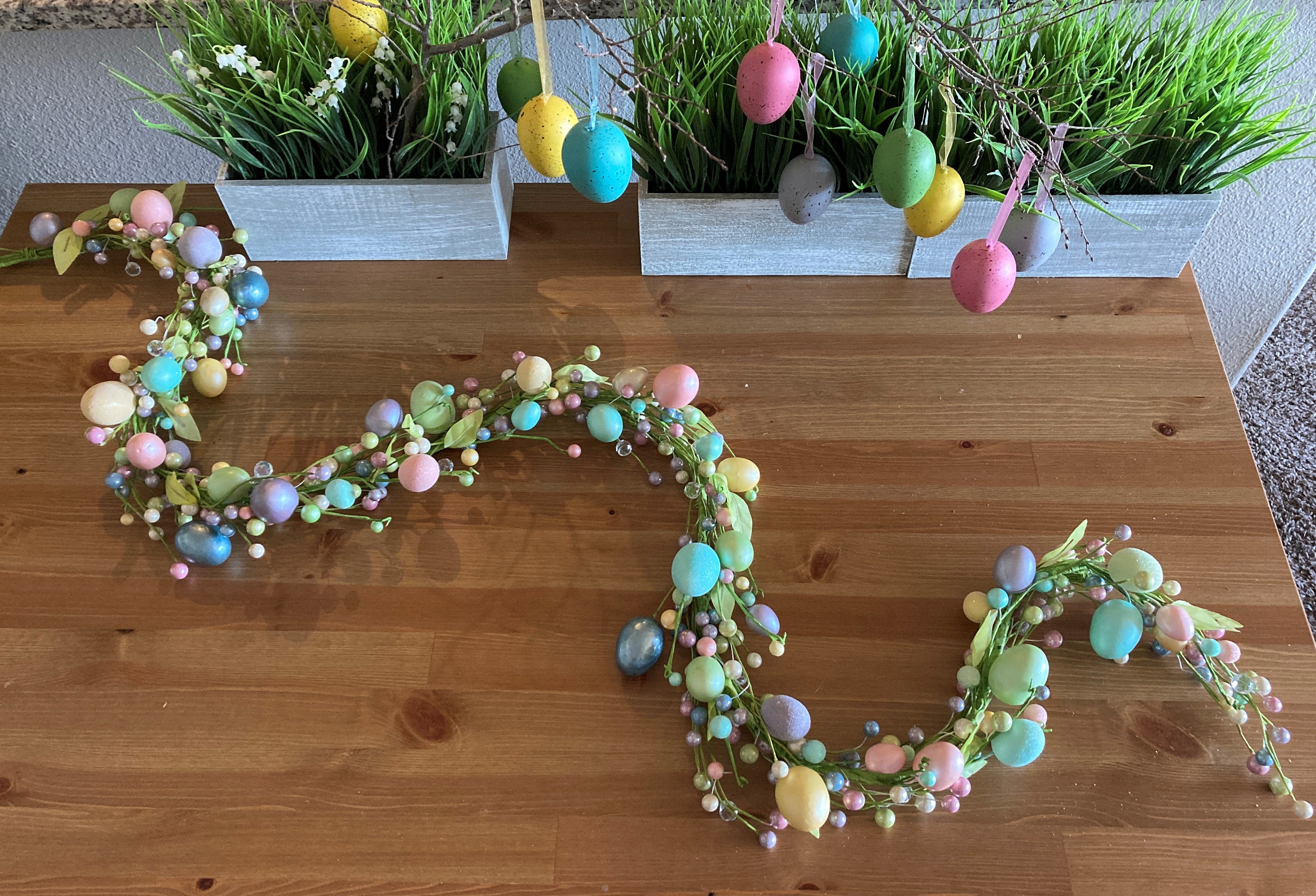 Easter Glamour Garland 6 Easter Egg Garland Easter Etsy