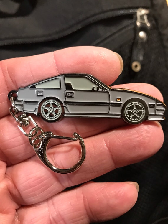 日産 300ZX-Z31 グレー メタル #BakedEnamel #キーホルダー グレー