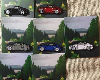 Enamel on Metal PINS for 350Z Nissan Datsun available in 7 Colors