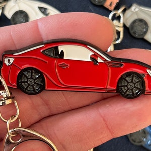 Enamel on Metal Keychains FOR BRZ GR86 Keychains FOR Subaru Toyota available in 7 Colors