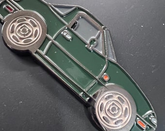 NA Miata MX5 BRG Hardtop keychain British Racing Green Auto Baked Enamel Key Chains Key Rings Mazda