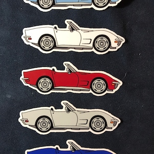 Corvette Stingray C3 STICKERS Convertible — 5 Colors Available