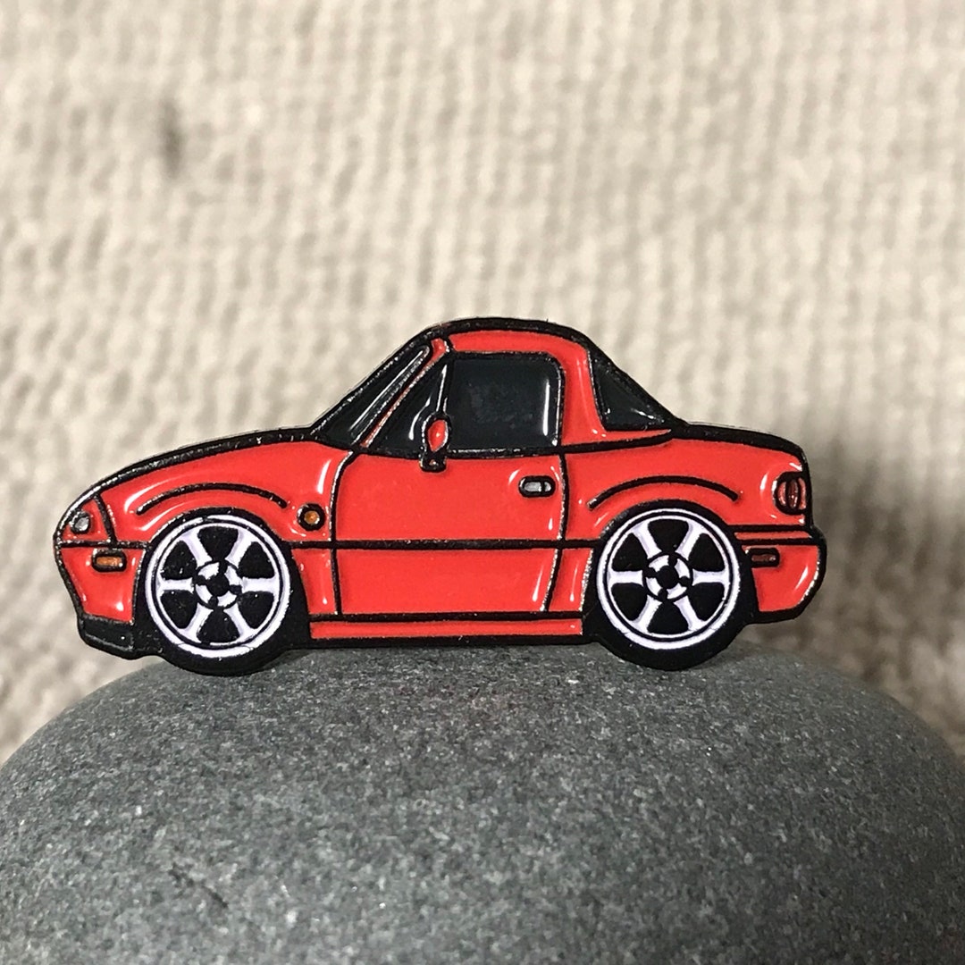Enamel Auto Pins NA RED Miata MX5 Roadster Lapel Pin Etsy