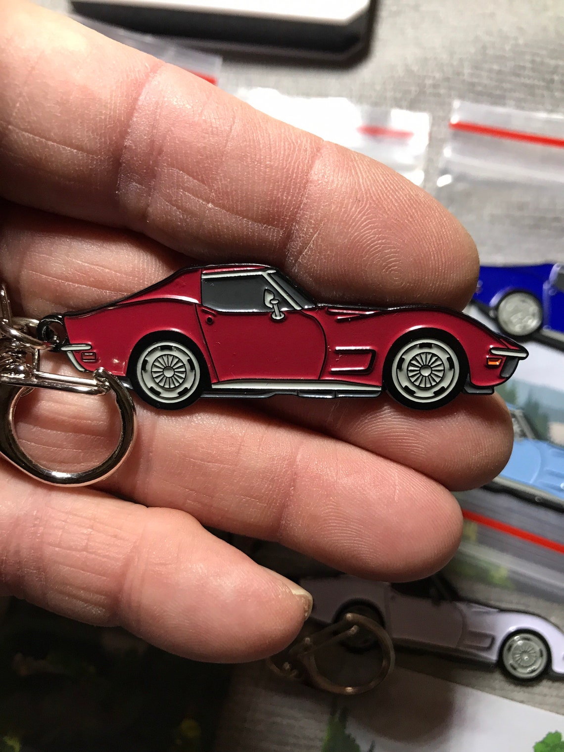 C3 corvette Enamel Keychains 7 Colors stingray coupe Etsy