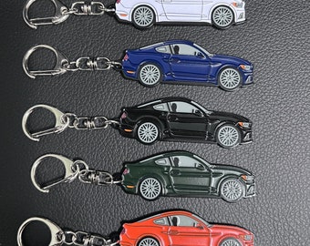 Ford Mustang s550 Esmalte sobre llaveros de metal disponibles en varios colores