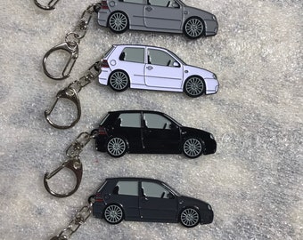 Golf R32 Keychain enamel on Metal 8 colors